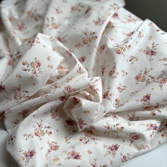 Nina - Batiste de coton Silkyne BIO imprimé exclusif