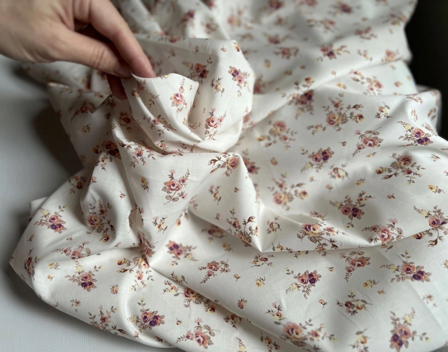 Nina - Batiste de coton Silkyne BIO imprimé exclusif