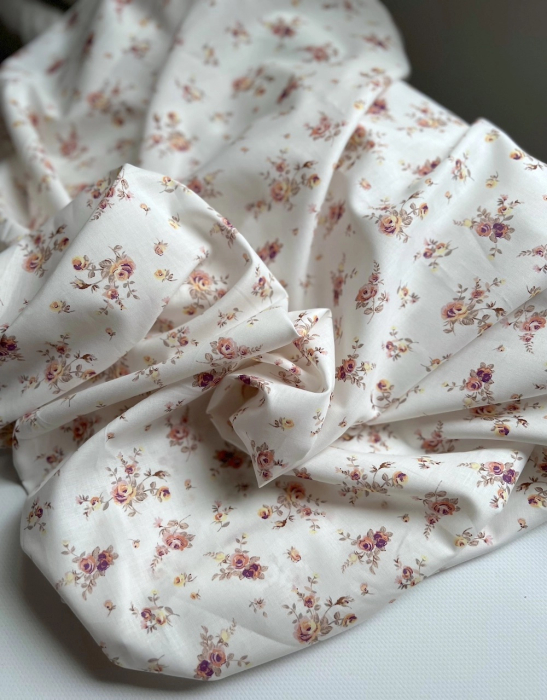 Nina - Batiste de coton Silkyne BIO imprimé exclusif