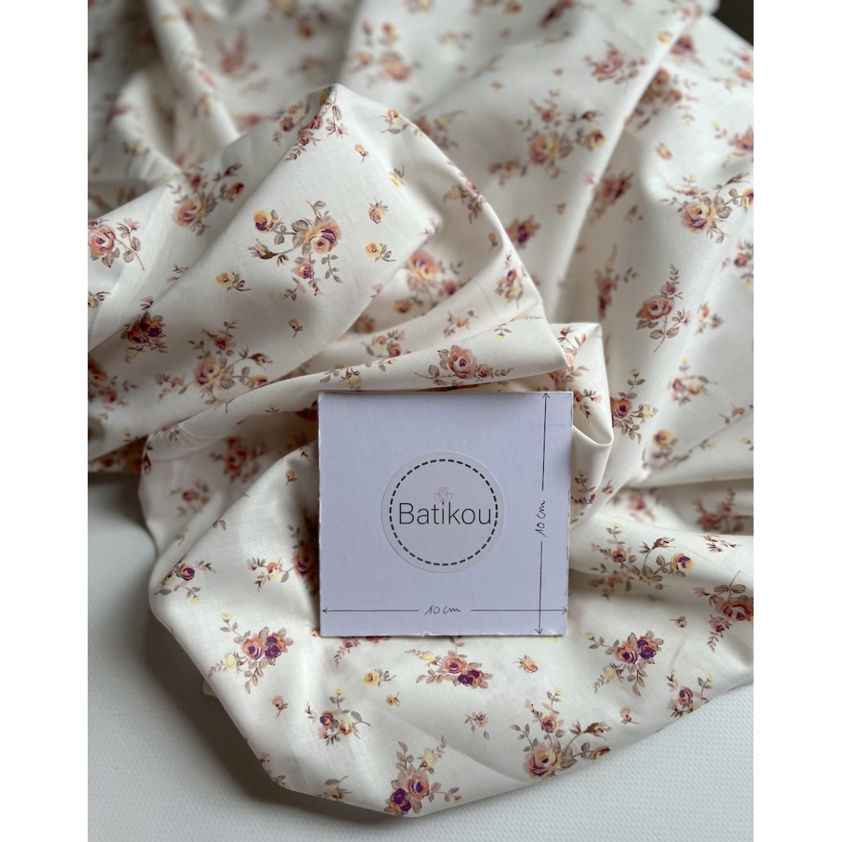 Nina - Batiste de coton Silkyne BIO imprimé exclusif Nina - Batiste de coton Silkyne BIO imprimé exclusif