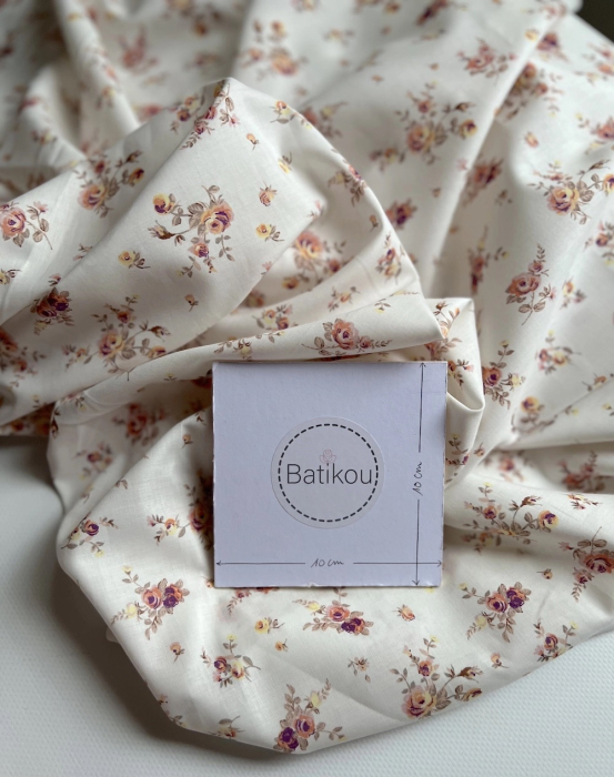 Nina - Batiste de coton Silkyne BIO imprimé exclusif