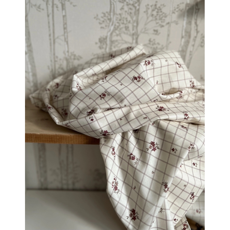 Laure - Batiste de coton Silkyne BIO imprimé exclusif Tissus issus de l'agriculture biologique  - 9