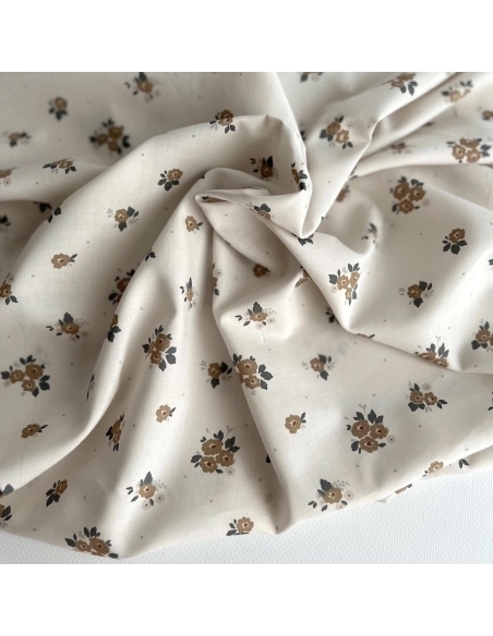 ROZEN - Batiste de coton BIO imprimé exclusif Rozen forêt / SILKYNE