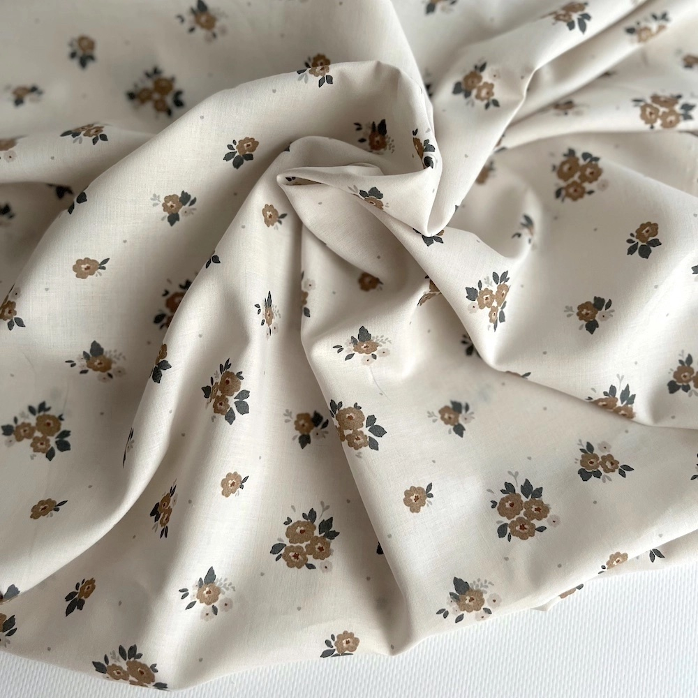 ROZEN - Batiste de coton BIO imprimé exclusif Rozen forêt / SILKYNE