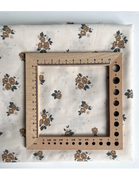 ROZEN - Batiste de coton BIO imprimé exclusif Rozen forêt / SILKYNE