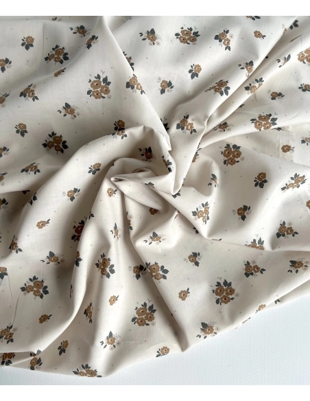 ROZEN - Batiste de coton BIO imprimé exclusif Rozen forêt / SILKYNE