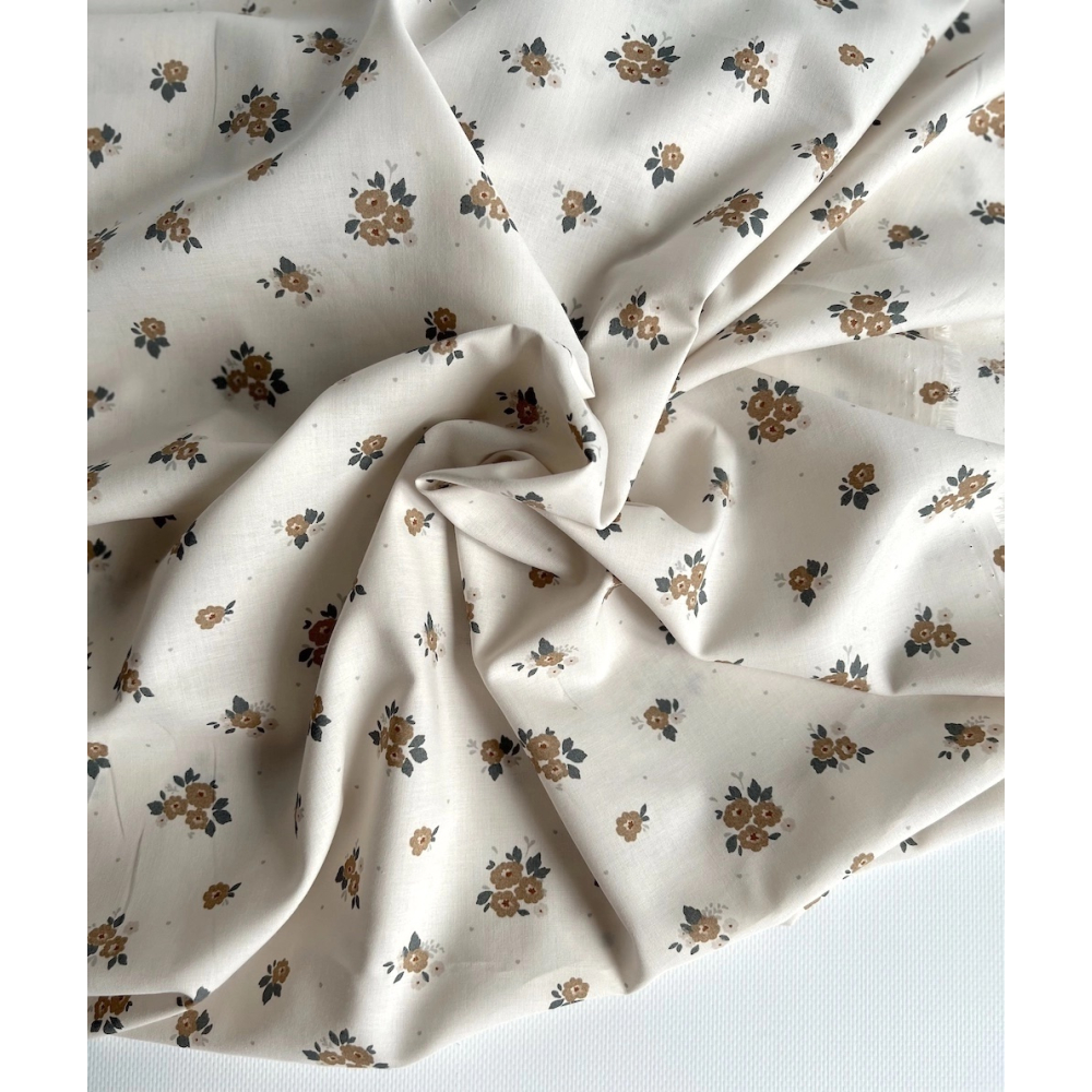 ROZEN - Batiste de coton BIO imprimé exclusif Rozen forêt / SILKYNE