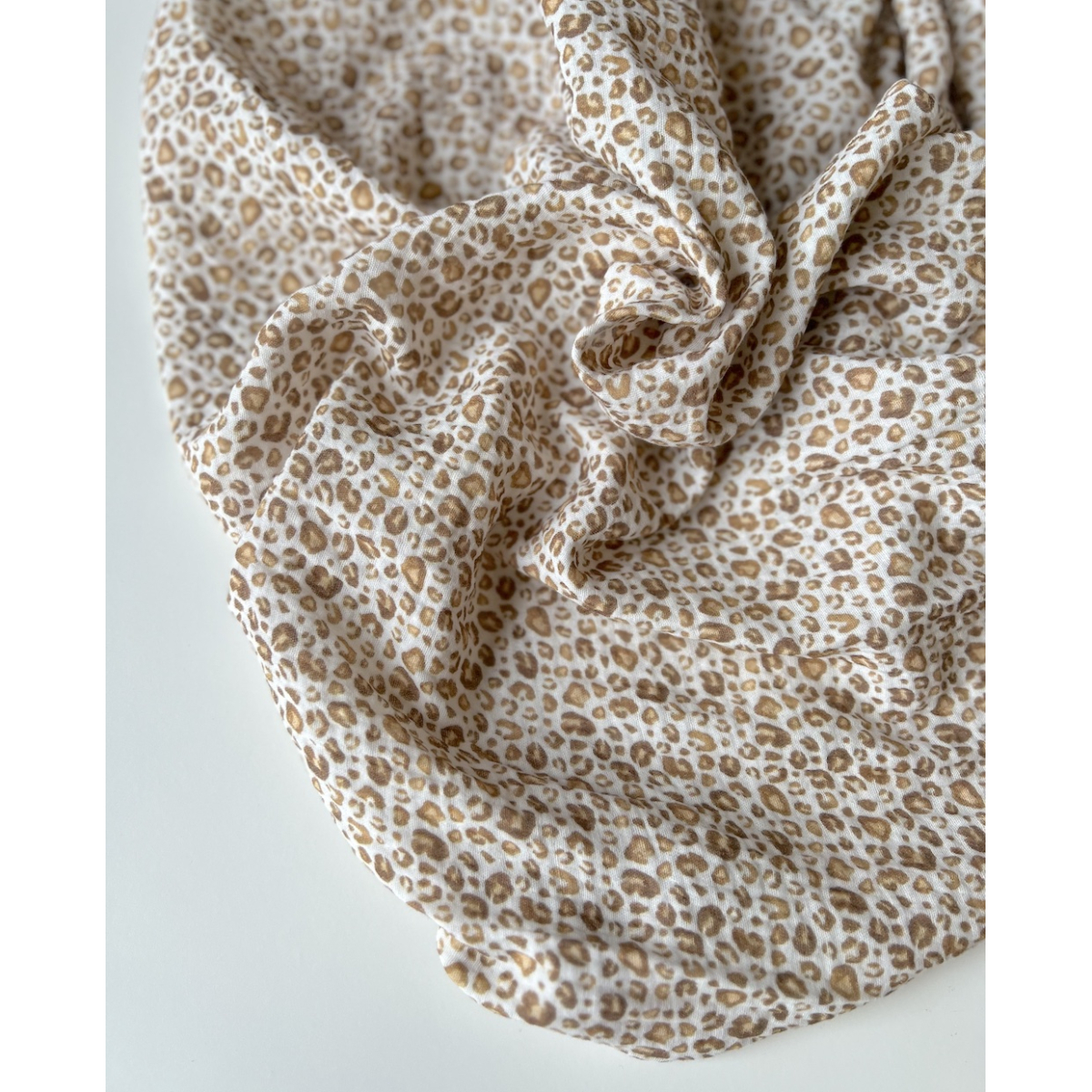 Double gaze de coton imprimé Graou beige Qualité Oeko-tex - 8