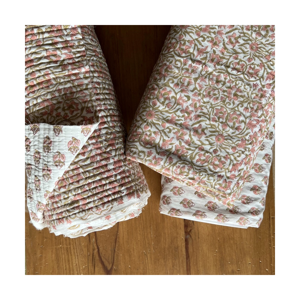 Tissu indien coton hand block traditionnel Qualité Oeko-tex - 8 Tissu indien coton hand block traditionnel Qualité Oeko-tex - 8
