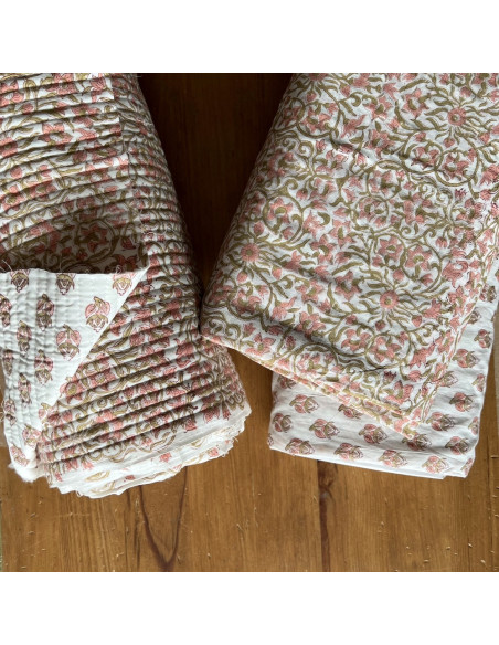 Tissu indien coton hand block traditionnel Qualité Oeko-tex - 8