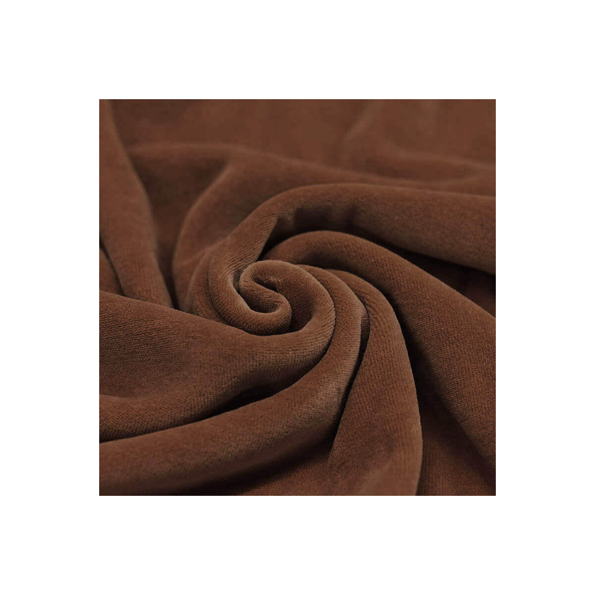 Velours nicky coloris châtaigne Velours nicky coloris châtaigne