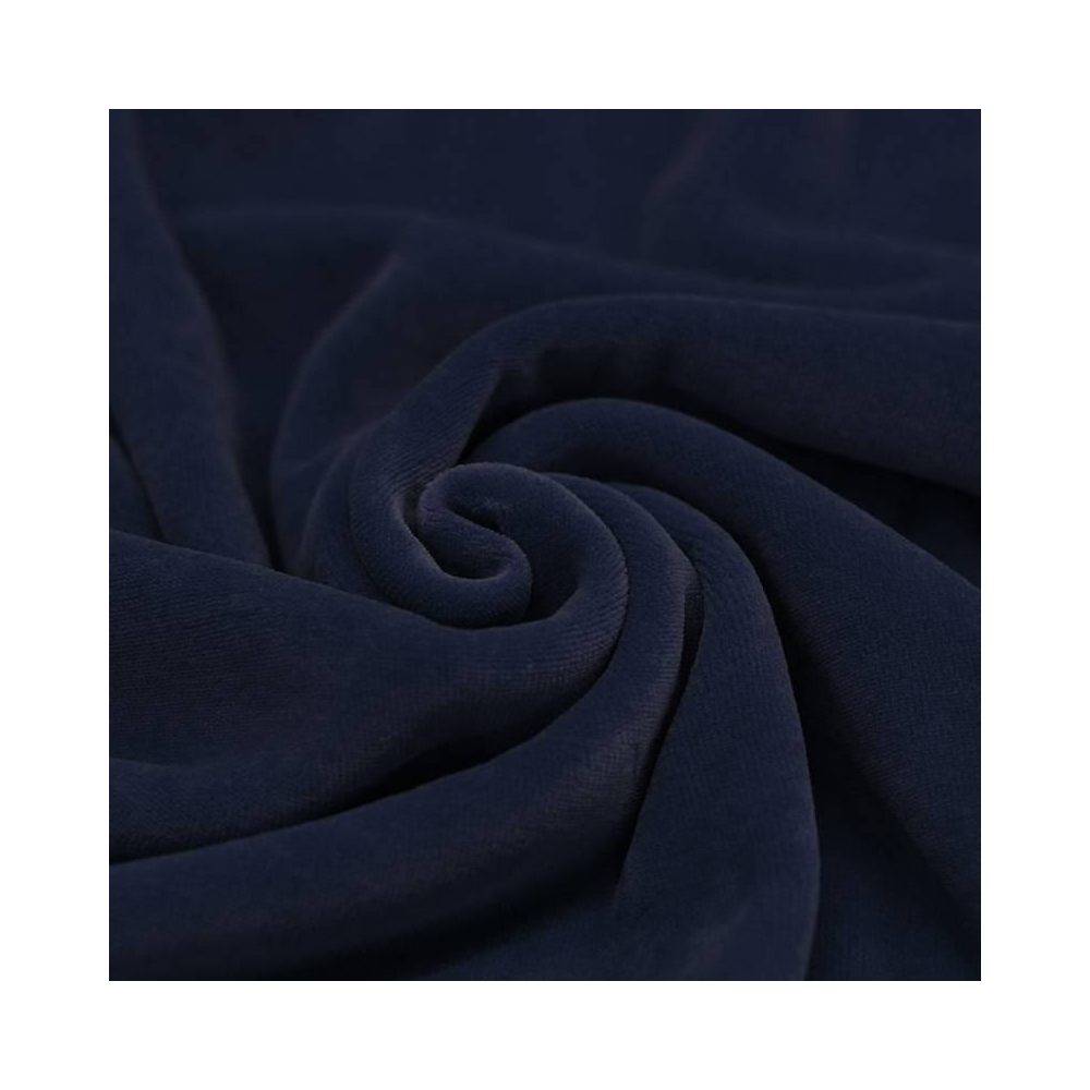 Velours nicky coloris bleu marine Velours nicky coloris bleu marine
