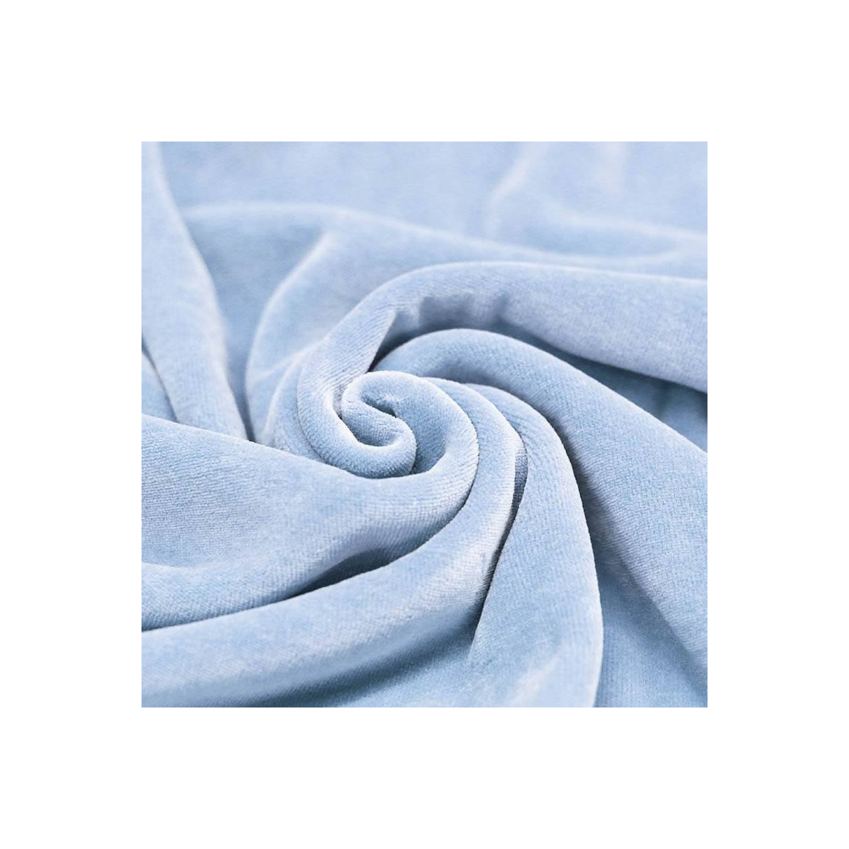 Velours nicky coloris bleu ciel Velours nicky coloris bleu ciel