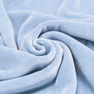 Velours nicky coloris bleu ciel Velours nicky coloris bleu ciel