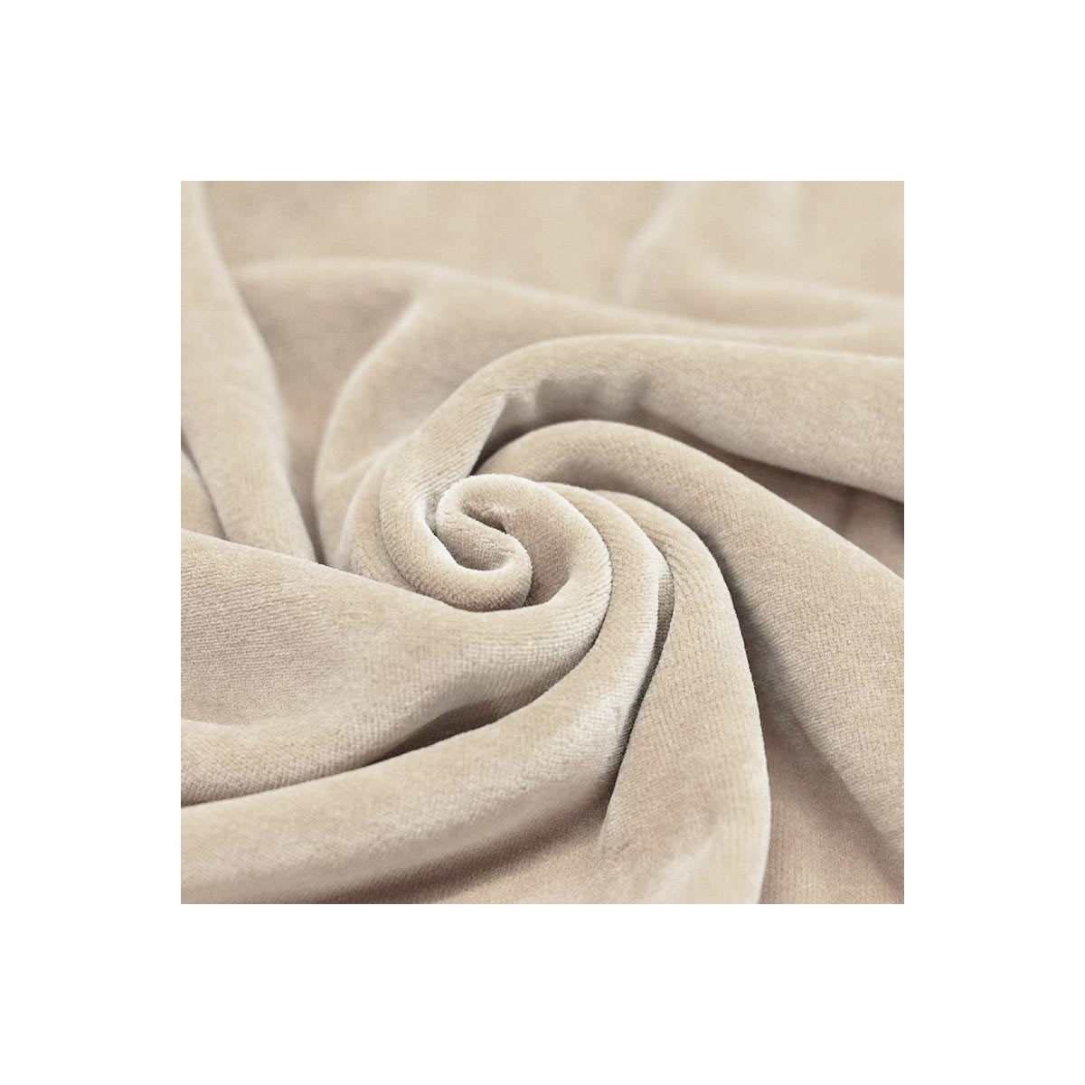 Velours nicky coloris beige clair Velours nicky coloris beige clair
