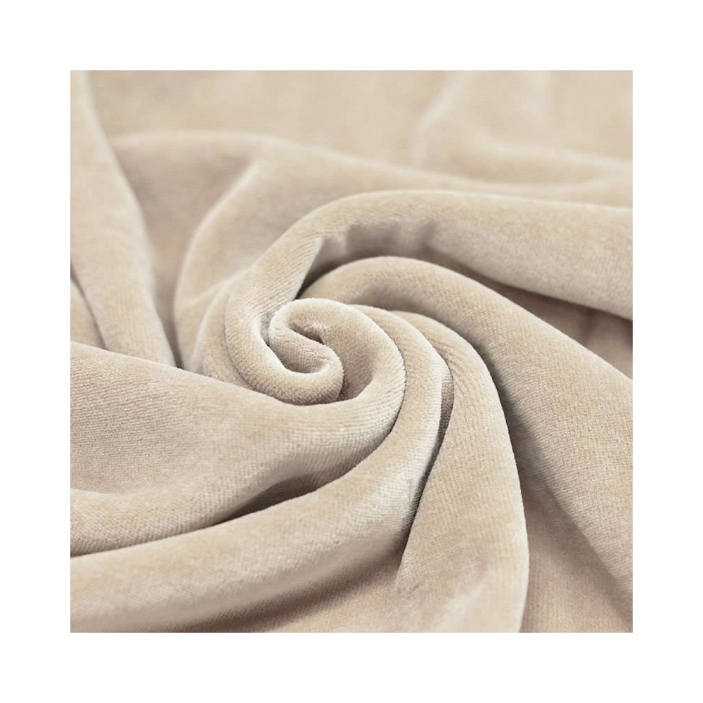 Velours nicky coloris beige clair Velours nicky coloris beige clair
