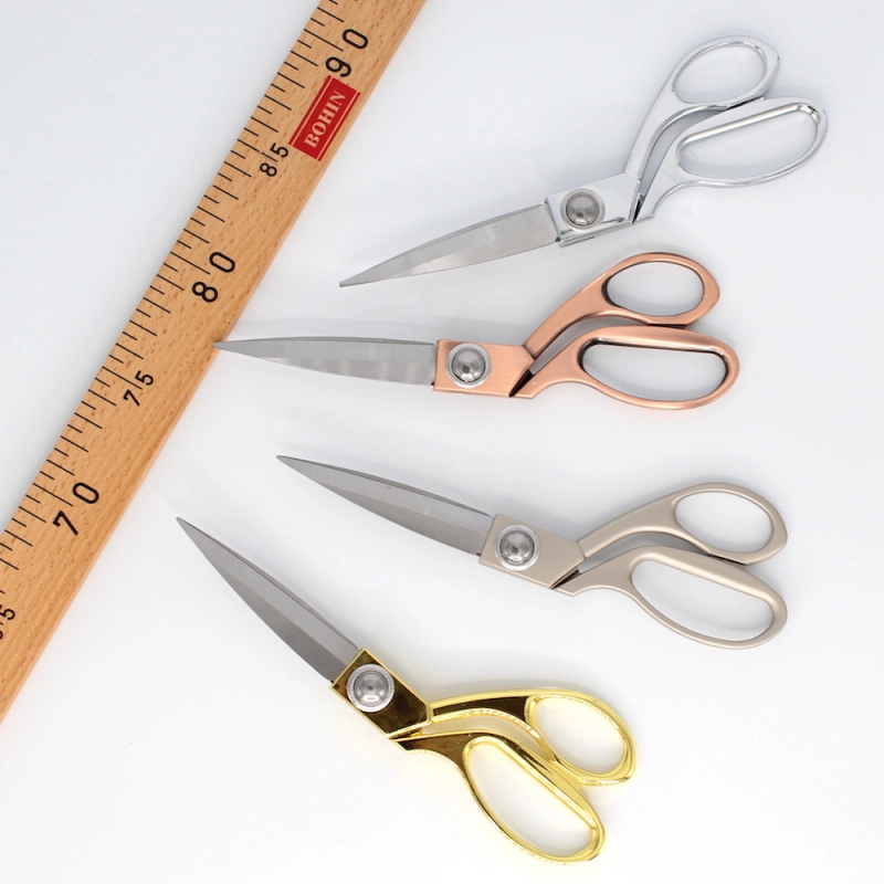 Ciseaux couture tailleur coloris or bronze argent