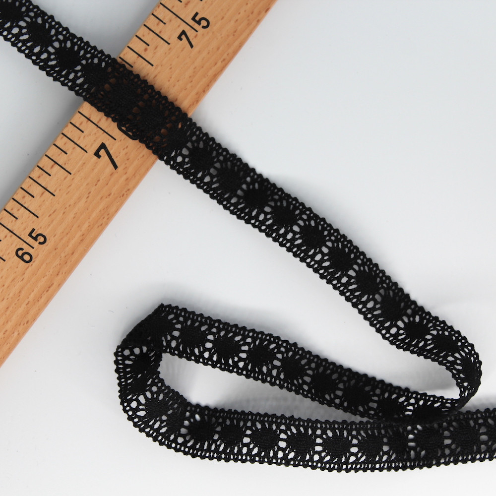 Galon dentelle entredeux coton 20mm coloris au choix