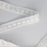 Galon dentelle entredeux coton 20mm coloris au choix Galon dentelle entredeux coton 20mm coloris au choix