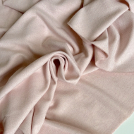 Tissu chevrons texturé coton / laine coloris rose poudré Tissu chevrons texturé coton / laine coloris rose poudré