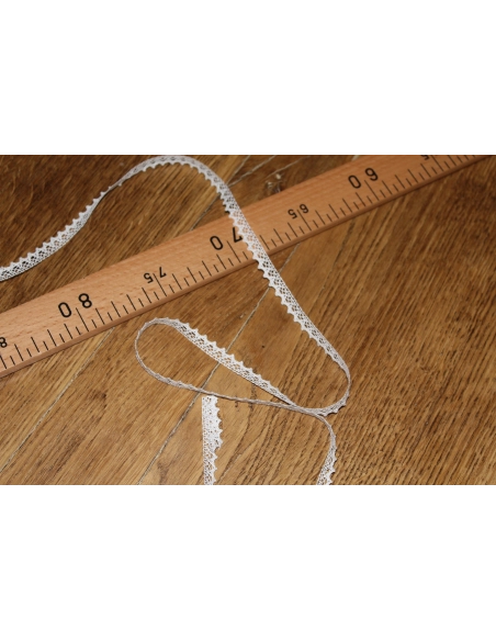 Galon coton broderie anglaise brodé 8mm x 1m