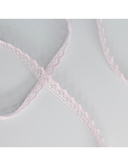 Galon coton broderie anglaise brodé 8mm x 1m