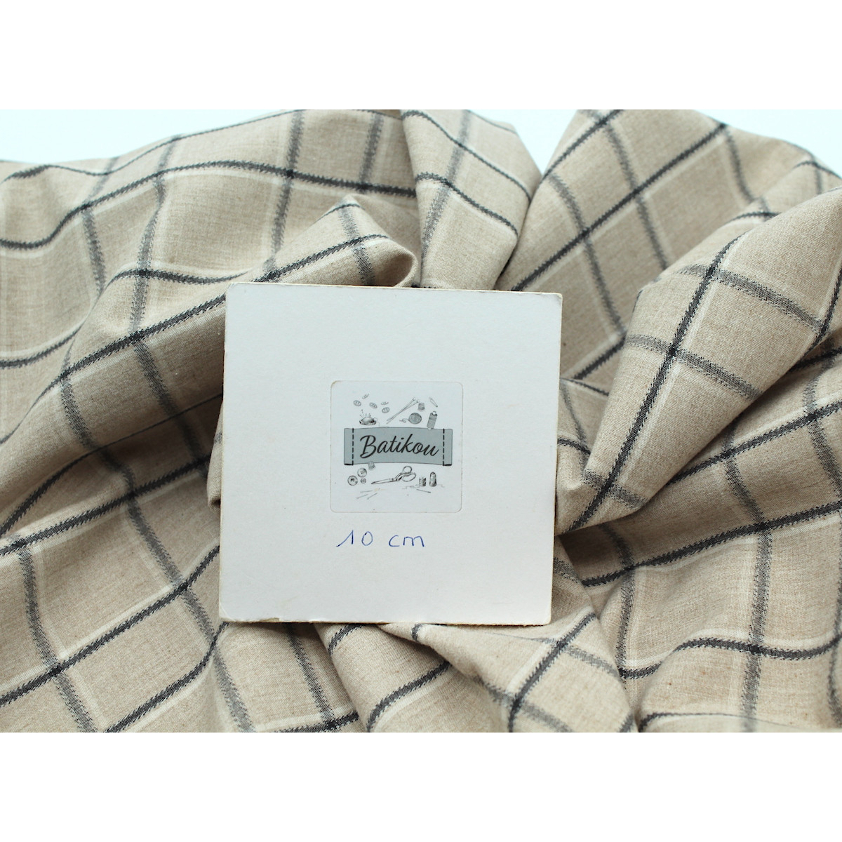 Tissu imprimé Classique plaid tartan - Droit beige - Grand – Couture et  Violette Textiles