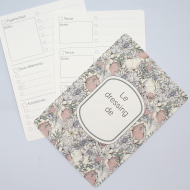 Fiche d'organisation dressing A5 coloris Lina pastel