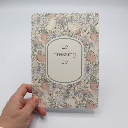 Fiche d'organisation dressing A5 coloris Lina pastel Fiche d'organisation dressing A5 coloris Lina pastel
