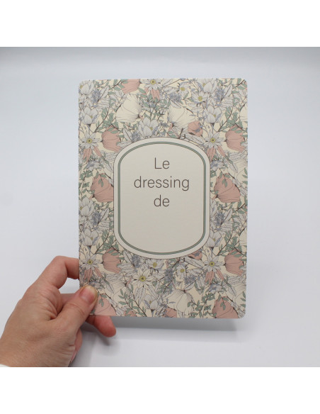 Fiche d'organisation dressing A5 coloris Lina pastel