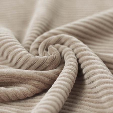 Velours jersey grosses côtes coton coloris beige Velours jersey grosses côtes coton coloris beige