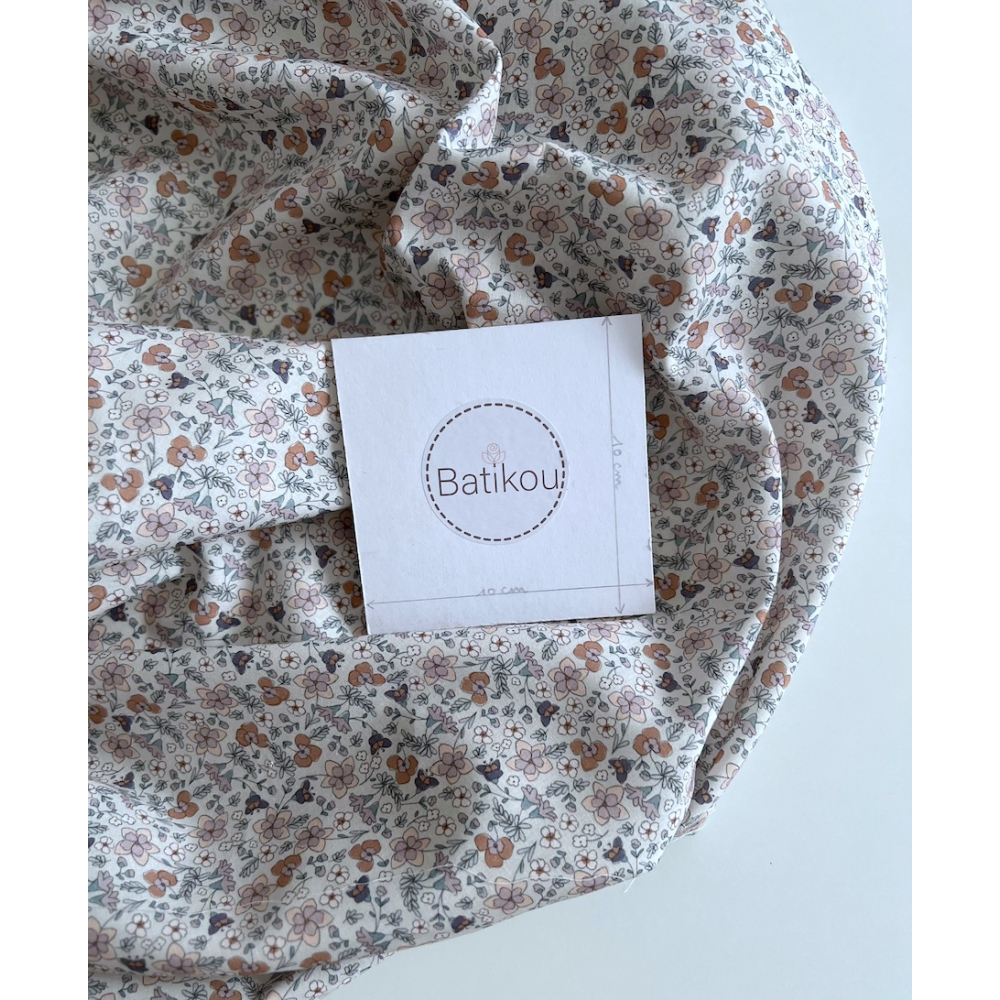 Manon - Batiste de coton SILKYNE à imprimé fleuri Tissus issus de l'agriculture biologique  - 6