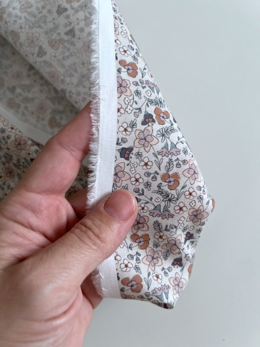 Manon - Batiste de coton SILKYNE à imprimé fleuri Tissus issus de l'agriculture biologique  - 8