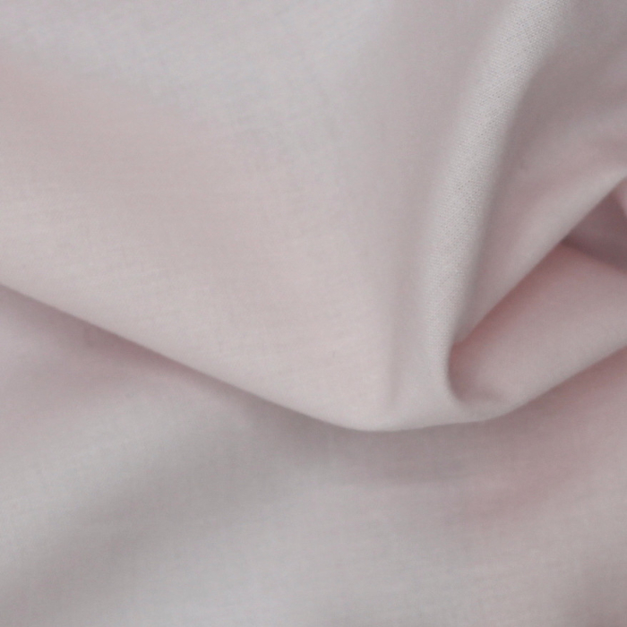 Voile de coton organique uni coloris rose poudré Tissus issus de l'agriculture biologique  - 1
