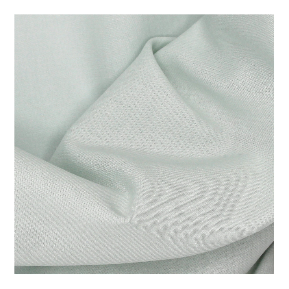 Voile de coton organique uni coloris vert opaline