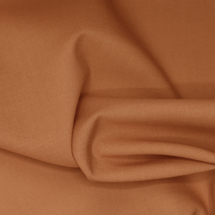 Voile de coton organique uni coloris argile