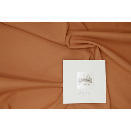 Voile de coton organique uni coloris argile Voile de coton organique uni coloris argile