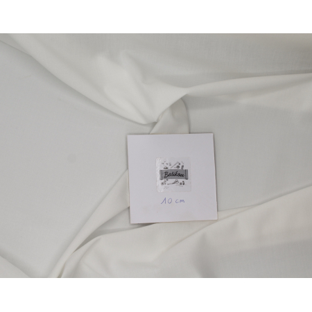 Voile de coton organique uni coloris écru Voile de coton organique uni coloris écru