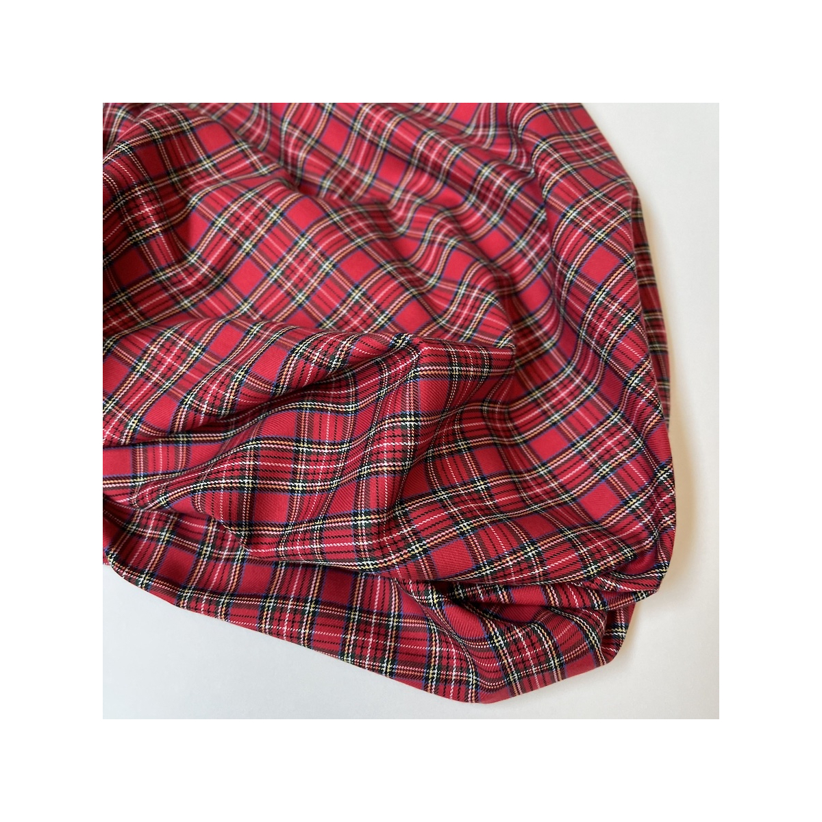 Santa - Tissu sergé de coton organique tartan Batikou - 1 Santa - Tissu sergé de coton organique tartan Batikou - 1