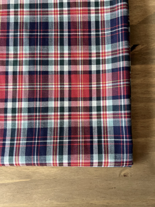 Lewis - Tissu sergé de coton organique tartan