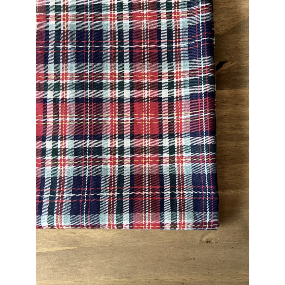 Lewis - Tissu sergé de coton organique tartan