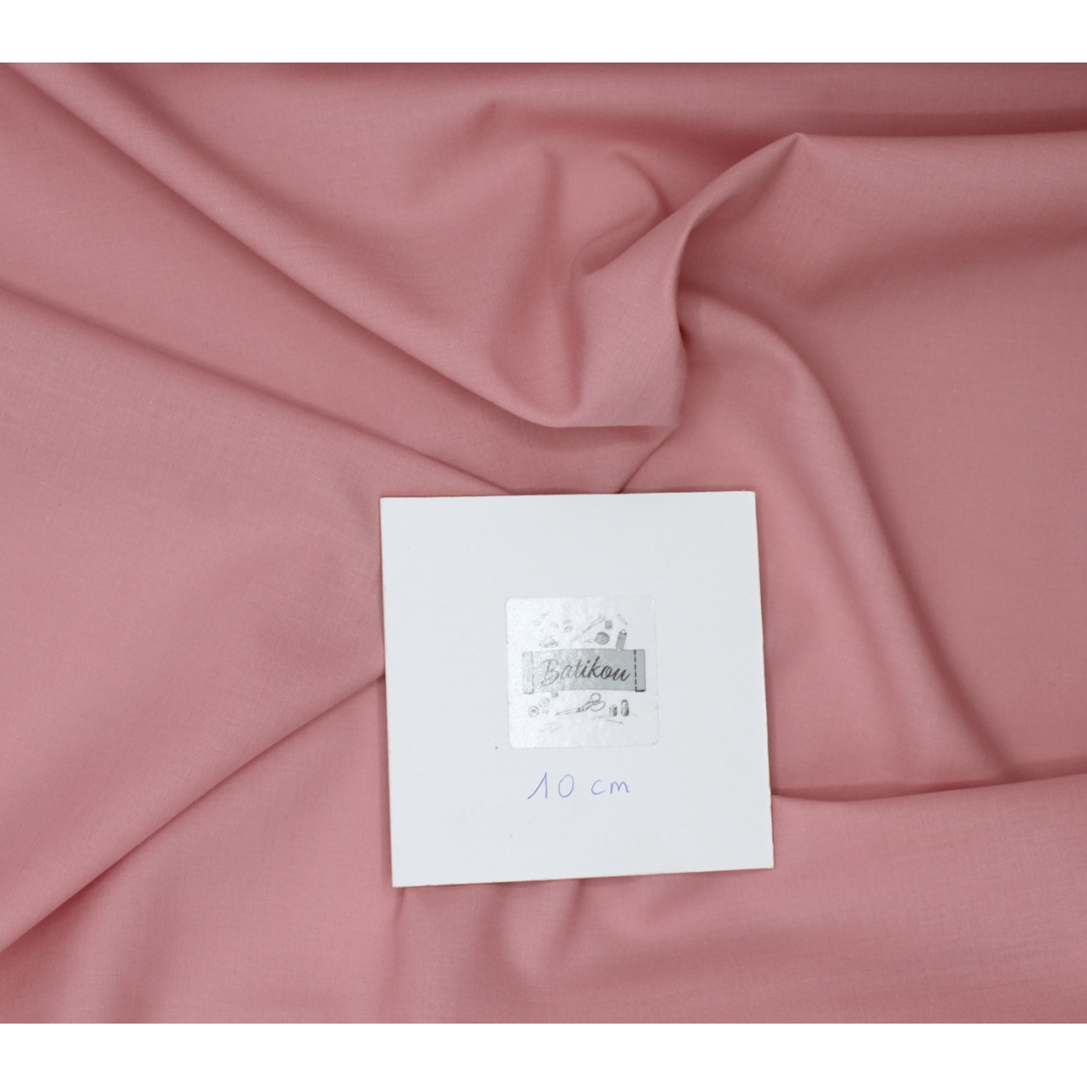 Voile de coton organique uni coloris rose blush Voile de coton organique uni coloris rose blush