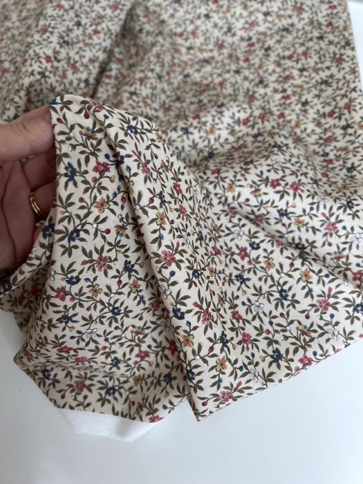 Lexie - Batiste de coton SILKYNE à imprimé fleuri Tissus issus de l'agriculture biologique  - 2
