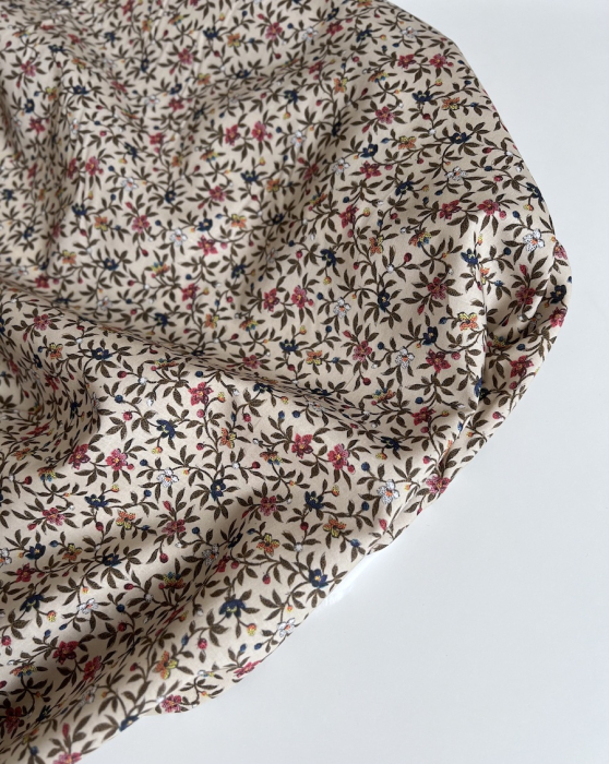 Lexie - Batiste de coton SILKYNE à imprimé fleuri Tissus issus de l'agriculture biologique  - 5