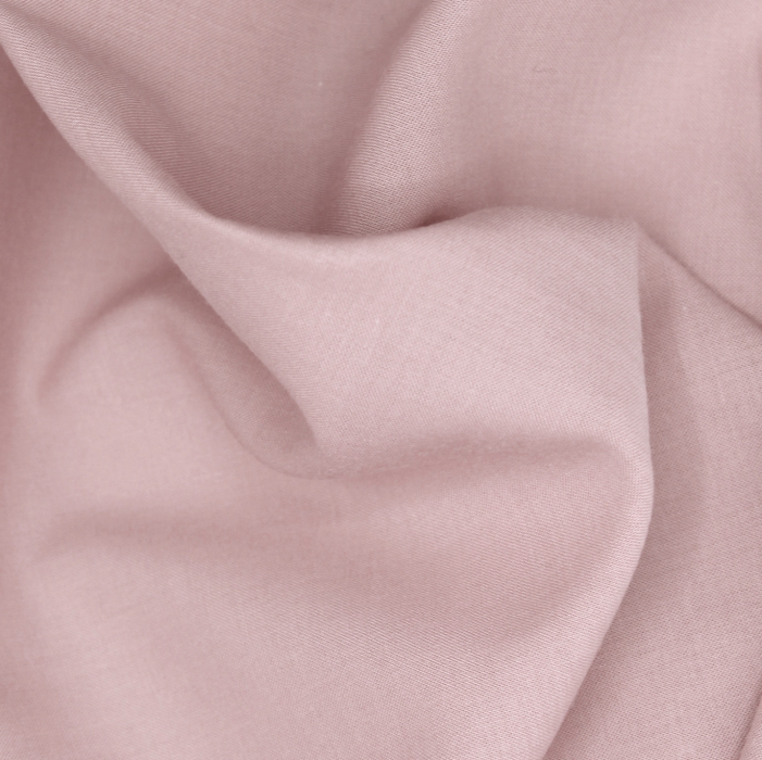 Voile de coton organique uni coloris vieux rose