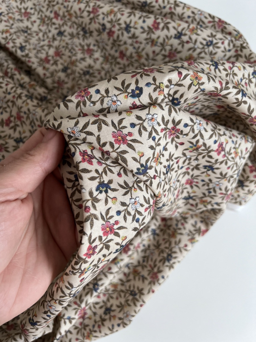 Lexie - Batiste de coton SILKYNE à imprimé fleuri Tissus issus de l'agriculture biologique  - 8