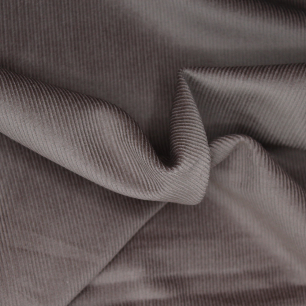 Velours grosses côtes coton coloris TAUPE