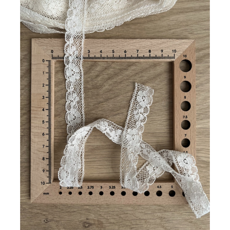 Dentelle française crème 15mm x 1m Batikou - 3