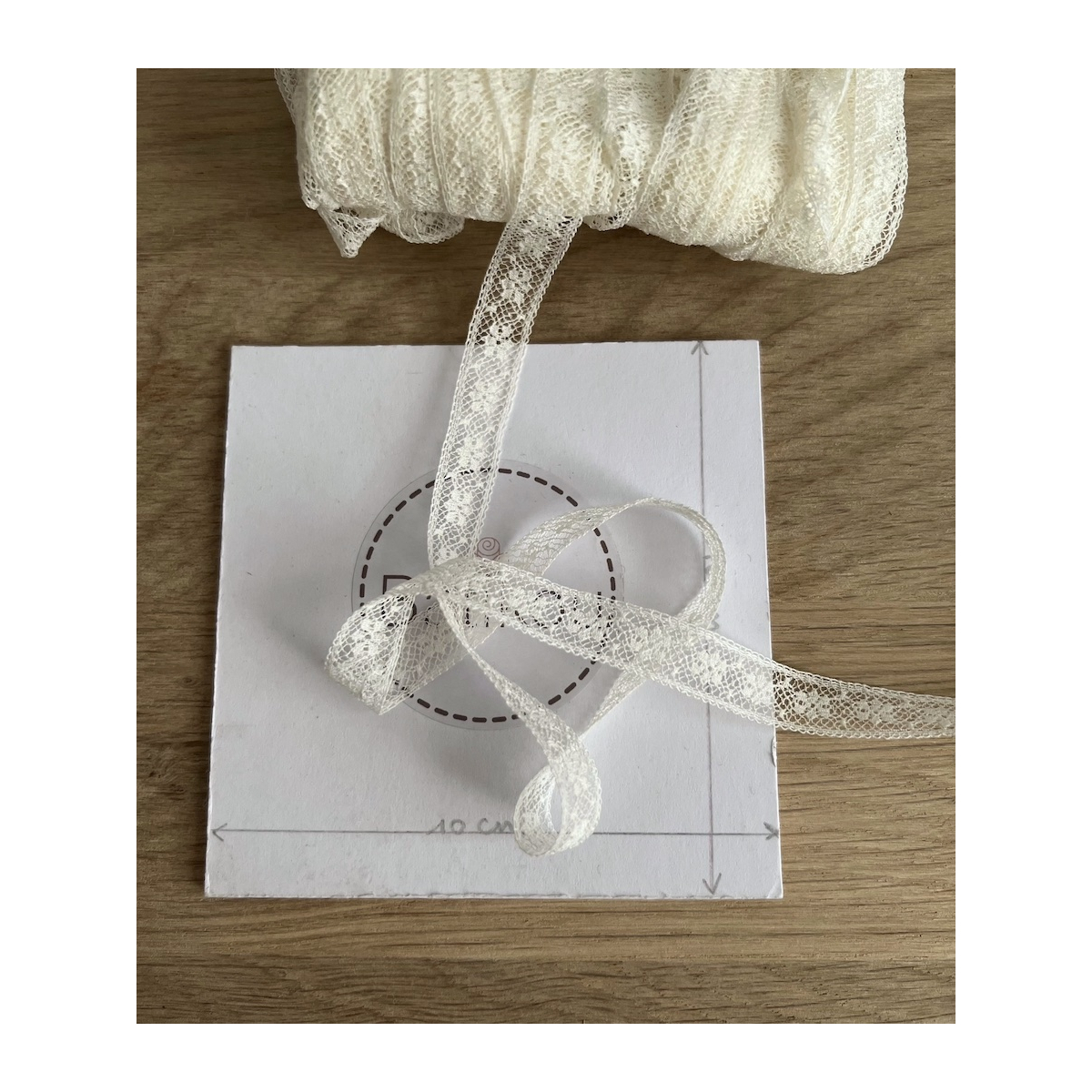 Dentelle française crème 12mm x 1m Batikou - 3 Dentelle française crème 12mm x 1m Batikou - 3