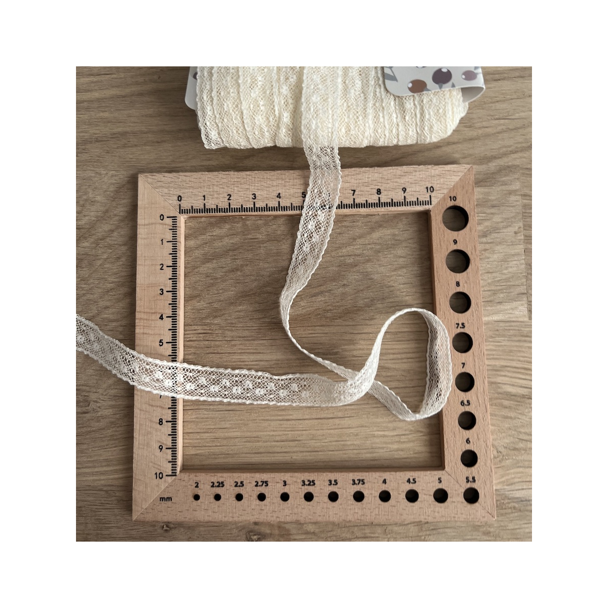 Dentelle française crème 13mm x 1m Batikou - 3 Dentelle française crème 13mm x 1m Batikou - 3